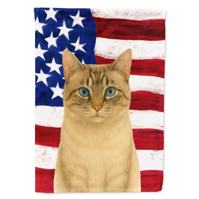 Carolines Treasures WDK6447CHF 40 x 28 in. Lynx Point Cat American House Flag