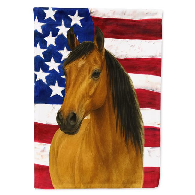 Carolines Treasures WDK6466CHF 40 x 28 in. Buckskin Quarter Horse American Ho...