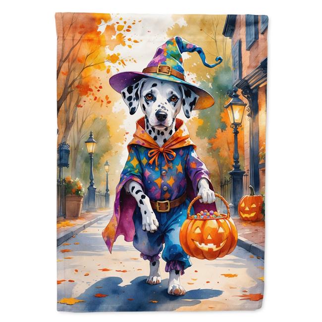 Carolines Treasures DAC8357CHF 40 x 28 in. Dalmatian Halloween Trick or Treat...