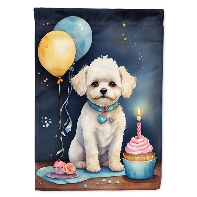 Carolines Treasures DAC8007CHF 40 x 28 in. Bichon Frise Happy Birthday House ...