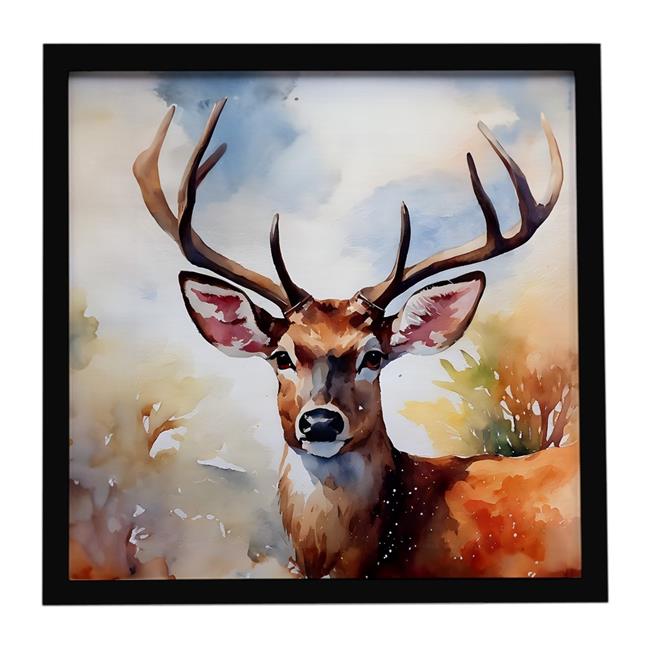 Carolines Treasures DAC2902MFP88 8 x 8 in. Deer Framed Metal Print