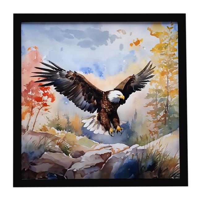 Carolines Treasures DAC3213MFP88 8 x 8 in. Eagle Framed Metal Print