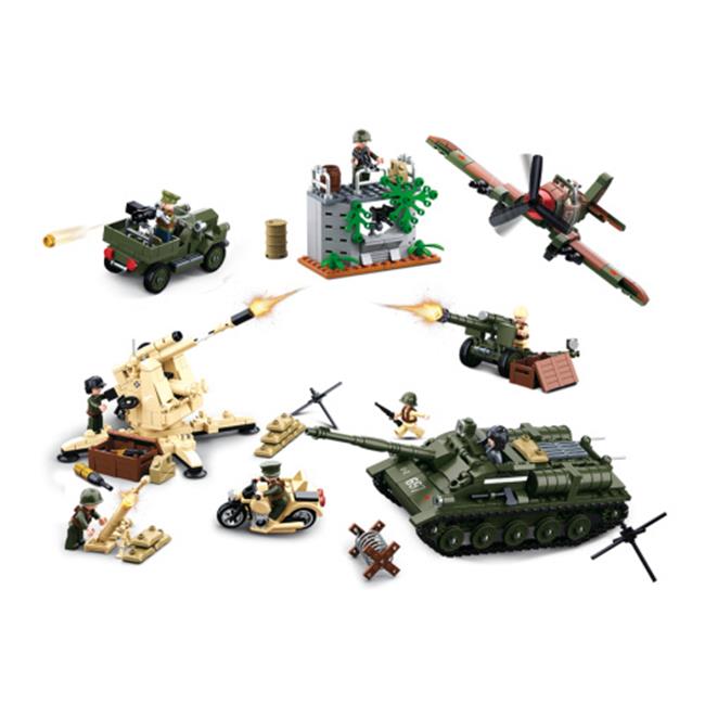 Sluban 697 WWII Battle of Kursk Building Brick Kit (998 pcs)