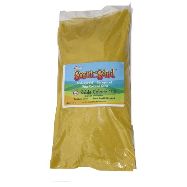 Scenic Sand 14559 5 lbs Activa Bag of Yellow Colored Sand