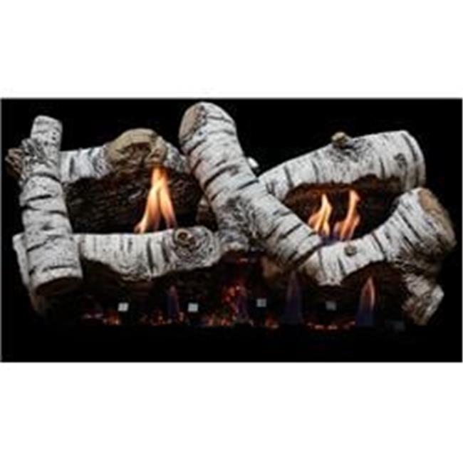 Empire LS24CB 24 in. Birch Burncrete Log Set - 6 Piece