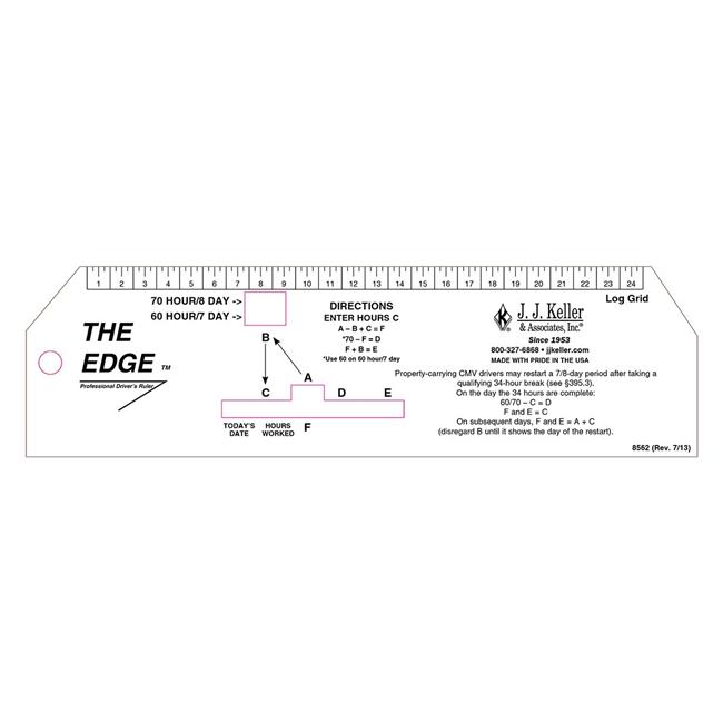 J.J. Keller 8562 The Edge Professional Drivers Ruler