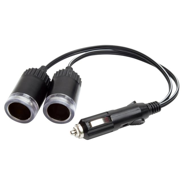PowerDrive PD9223BL 10 amp Vehicle Auxiliary Power Splitter 12V 2-Way Cigaret...