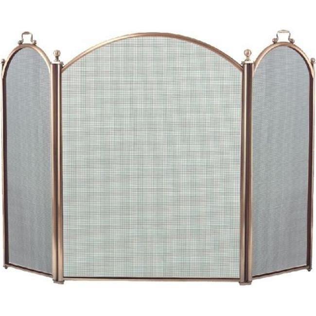 Dagan 4383-34 3 Fold Arched Screen  Antique Brass