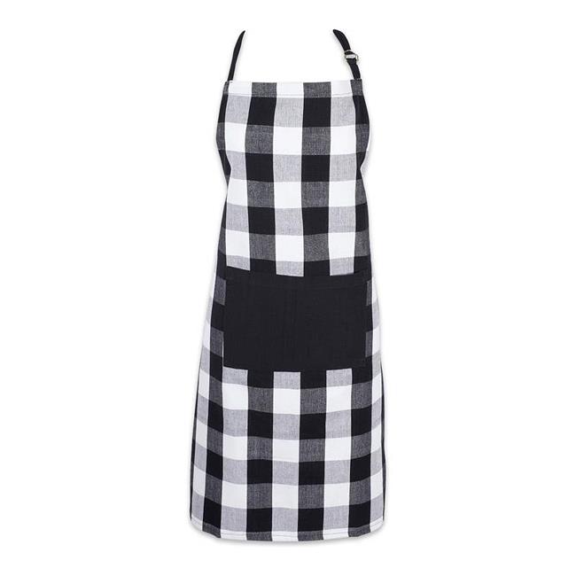 Design Imports Black Buffalo Check Chef Apron