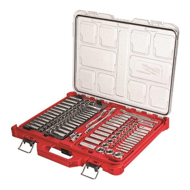 Milwaukee Electric Tool MWK48-22-9486 Packout Mechanics Ratchet & Socket Set ...