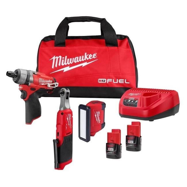 Milwaukee Electric Tool MWK2401-23B M12 Fuel 3 Piece Combo Kit