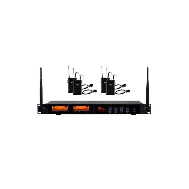 Nady 26326 Quad Digital Wireless Lapel Microphone System