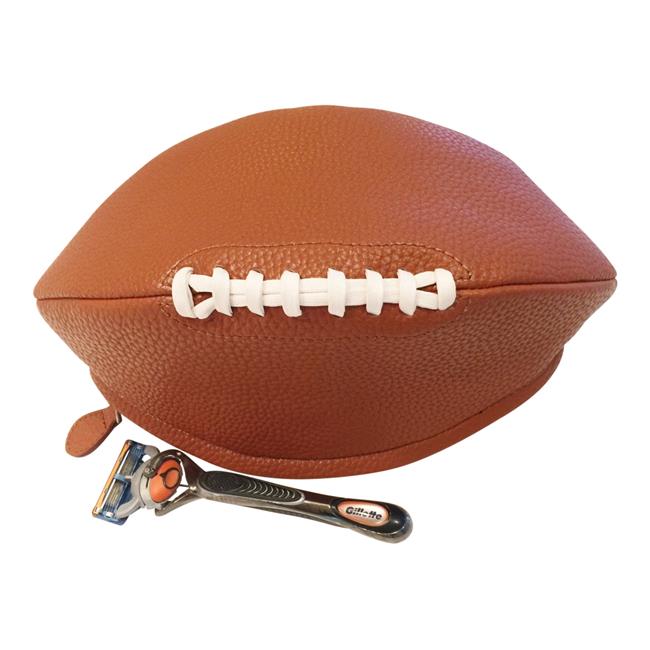 Football Shaped Bag - Tan