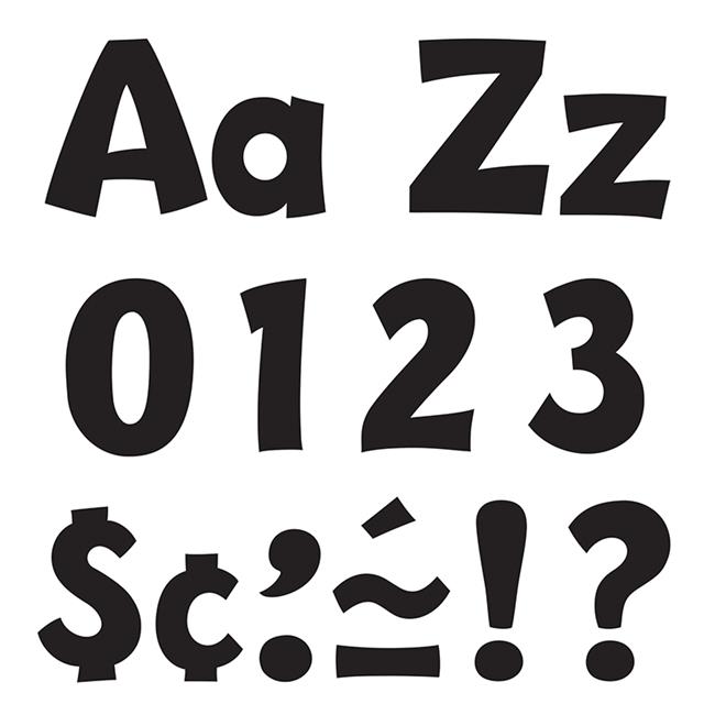 Trend Enterprises T-79741-3 Ready Letter 4 in. Playful Black Uppercase & Lowe...