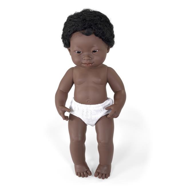 Miniland Educational MLE31089 15 in. African-American Syndrome Down Boy Doll ...