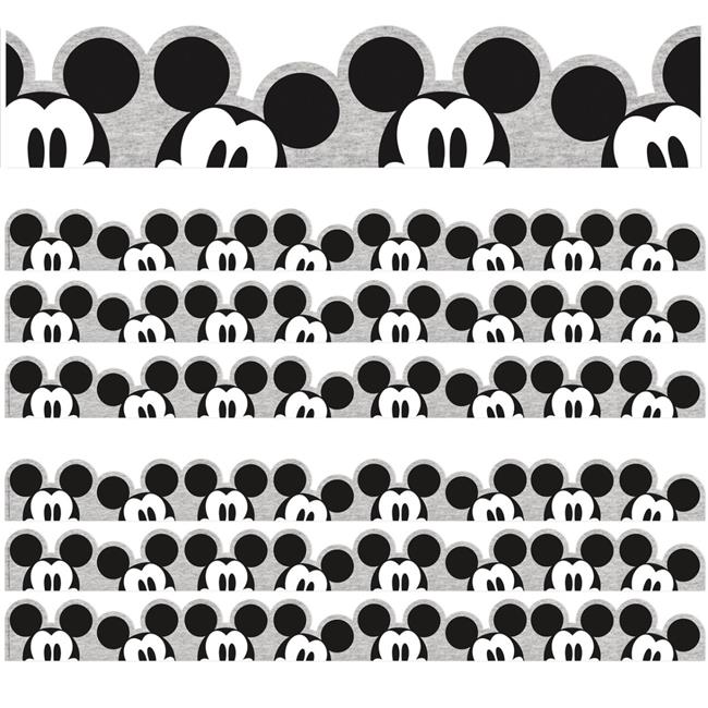 Eureka EU-846321-3 Mickey Mouse Throwback Peeking Mickeys Extra Wide Deco Tri...