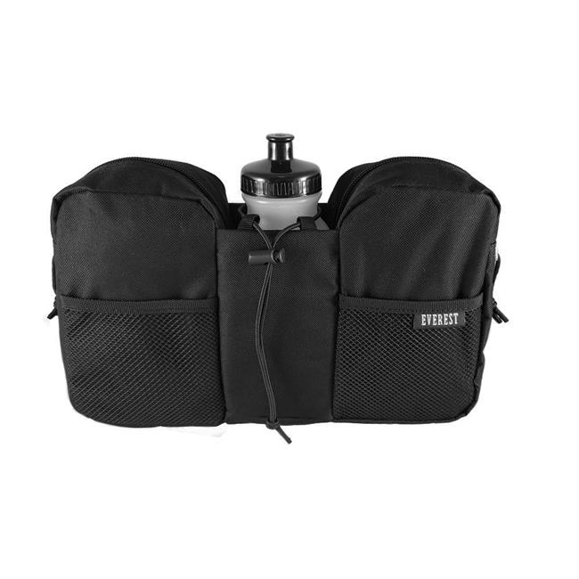 Everest BH15W-BK Essential Hydration Waist Pack  Black - 2.5 x 7 x 12 in.