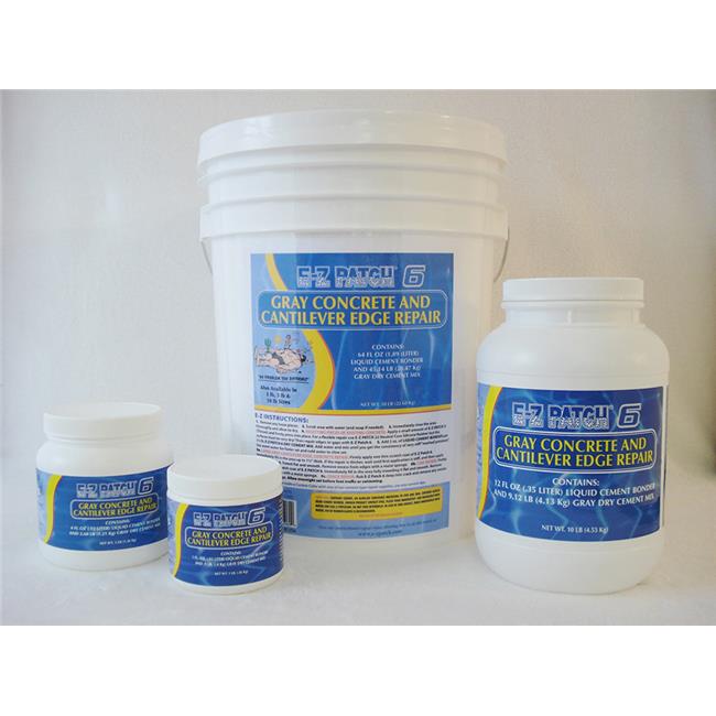 E-Z Products EZP-153 10 lbs Concrete Gray Deck & Cantilever Edge Repair