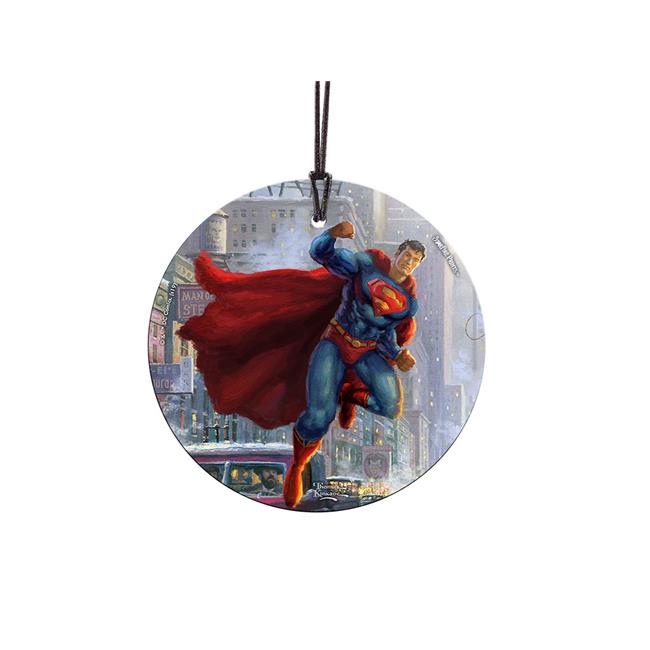 Trend Setters SPCIR904 Thomas Kinkade Superman StarFire Prints Hanging Glass