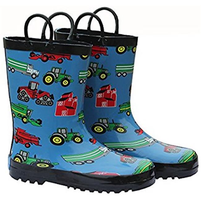 Foxfire FOX-600-16-2 Childrens Blue Farm Equipment Rain Boot - Size 2