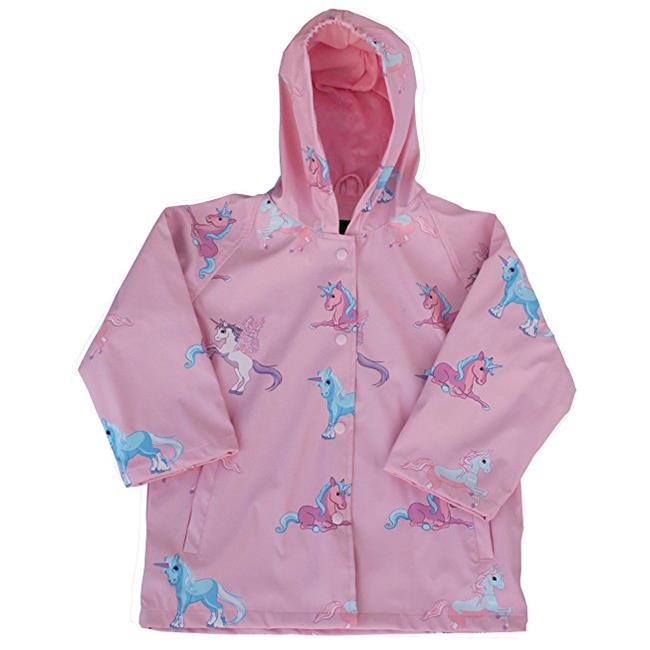 Foxfire FOX-601-47-10 Childrens Unicorn Raincoat  Pink - Size 10
