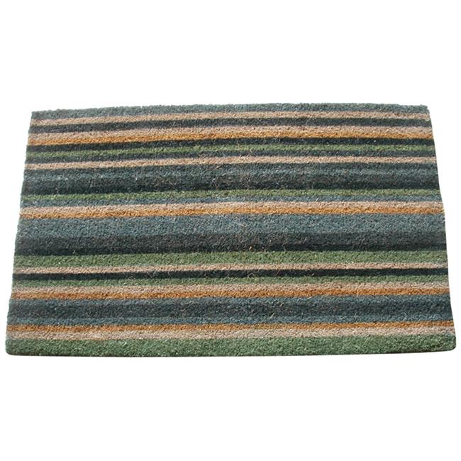 Geo Crafts G280 48b Pvc 30 X 48 In Pvc Vcs Stripe Doormat Blue