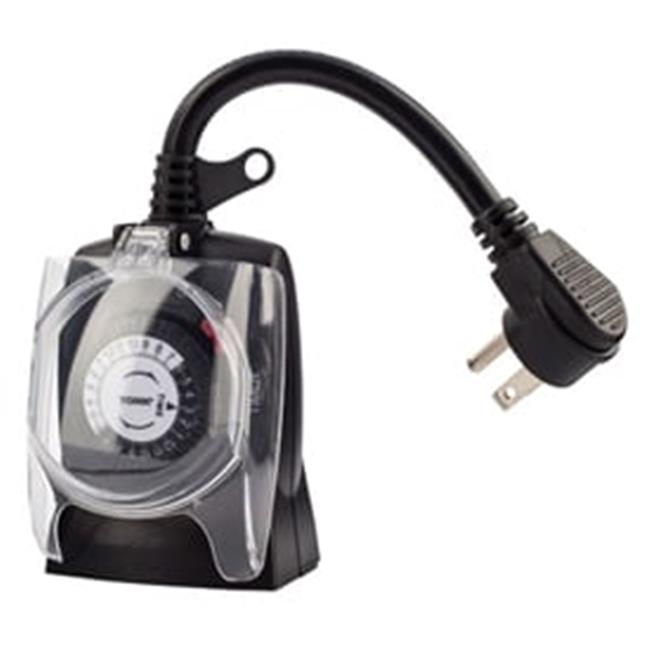 Tork 602B 24 Hrs Plug-In Timer Two Grounded Outlet-125V Outdoor 30 Minute Tab...