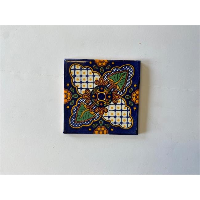 Talavera L115 4X4 4 x 4 in. Mexican Decorative Tiles  L115 - Pack of 4