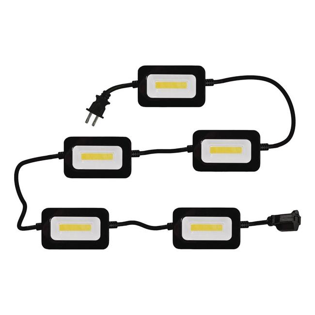 GT Industrial Products GT-421 50 ft. 5000lm 5-Head Linkable String LED Light