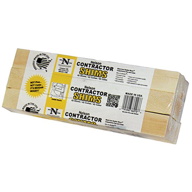 Nelson Wood Shims NW 84 8 Beddar Wood Shims  8 in. - Pack of 84