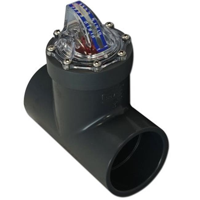 H2flow Controls FV-3 3 in. Flowvis Complete Flow Meter with GPM Scale