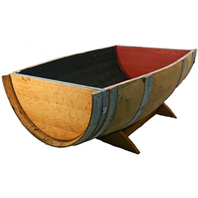 Real Wood Products 427214036 B110 27 x 27 x 16 in. Oak Barrel Garden