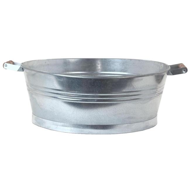 Galvanized Steel Oval Planter - Tub