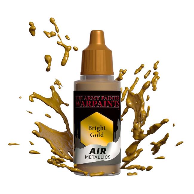 18 ml Warpaints Air Metallics Acrylic Paint – Bright Gold #AMYAW1144P