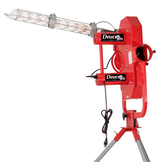 Heater Sports DC899 95 mPH Deuce 2 Wheel Curveball Machine with Auto Ballfeeder
