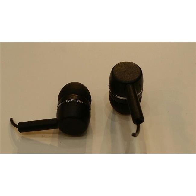 Inflight Direct ID-91 Smiley Earbuds with Straight Tips Black - Pack of 10