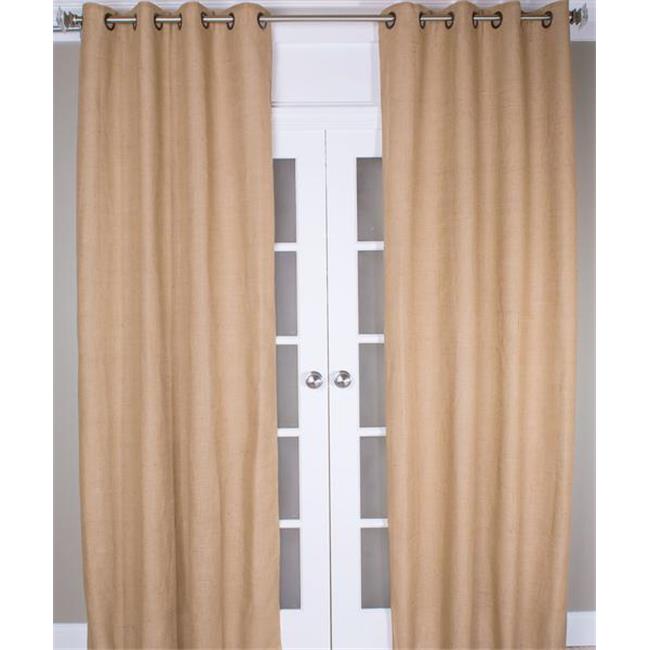 Burlap Curtain Panel - Butter - 96 in.
