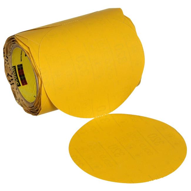 3M MMM09317 6 in. Stikit Gold Abrasive Disc Roll 320 Grit No Hole