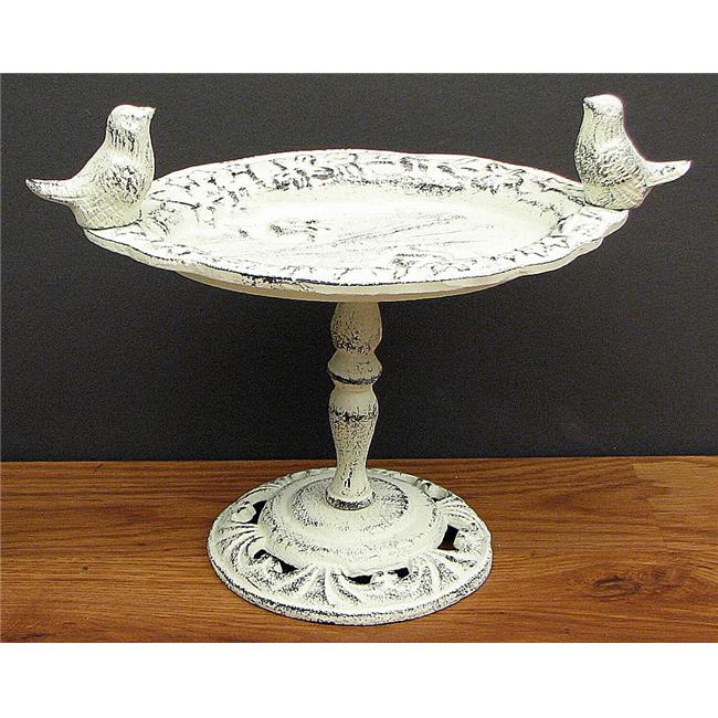 IWGAC 0184J-0170-W Antique White Bird Bath