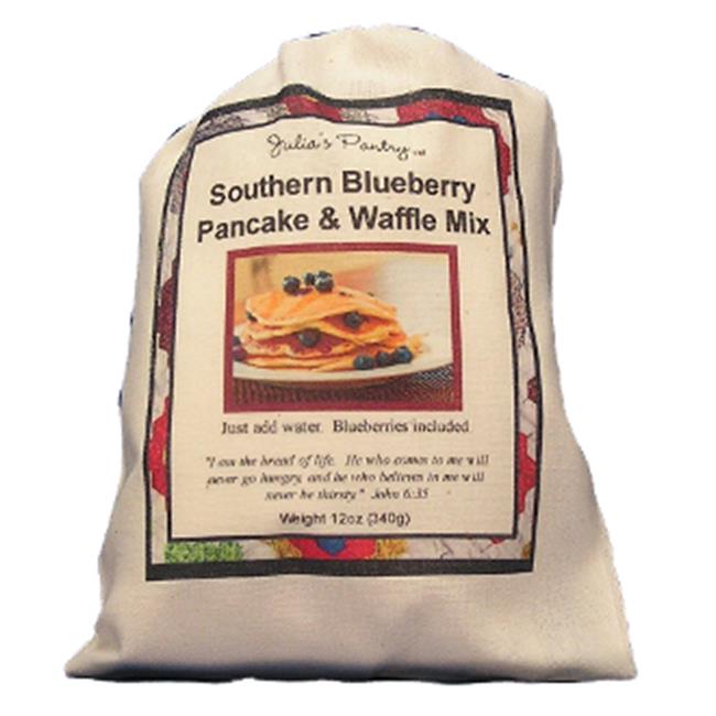 Julia's Pantry JP302 Blueberry Pancake & Waffle Mix with Real Blueberries 12o...