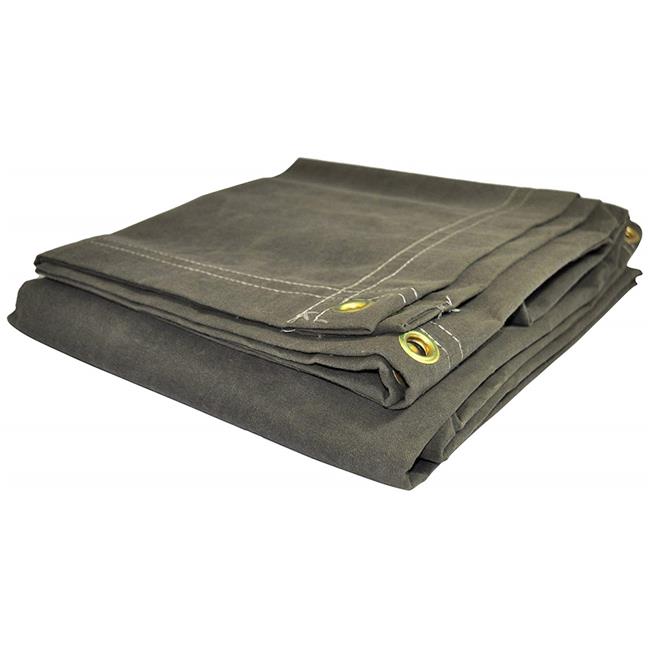 Foremost Tarp 61012 10 x 12 ft. Olive Canvas Tarp