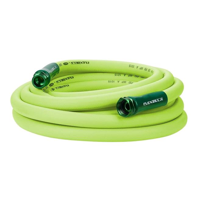 Flexzilla HFZG525YW 0.62 in. x 25 ft. Heavy Duty Garden Hose - Bright Green