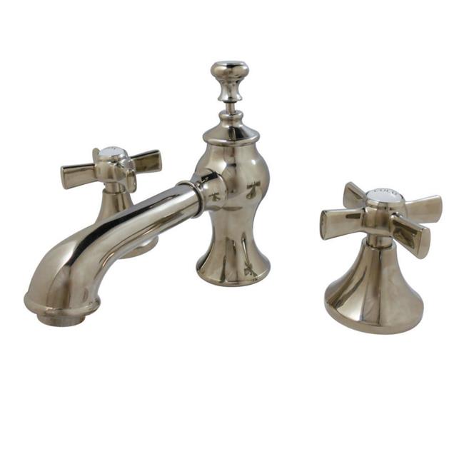 Kingston Brass KC7066ZX Millennium widespread Lavatory Faucet with Brass Pop-...