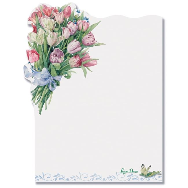 Lissom Design 28074 Flower Sticky Notepad