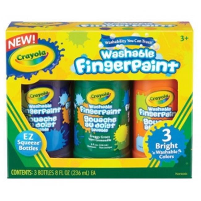 Crayola 55-1311 Washable Fingerpaint Secondary Set