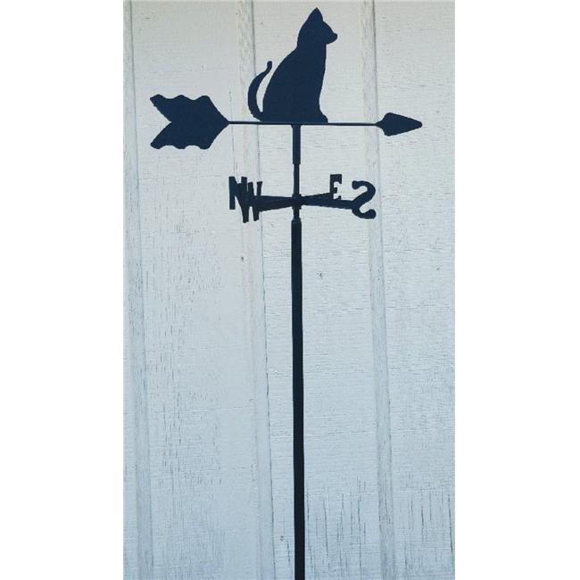 The Lazy Scroll Cat Garden Mount Weathervane