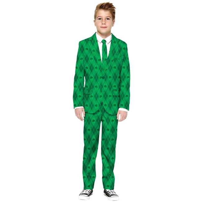 Morris Costumes OSBS1002SM St. Patrick Green on Green Boys Costume  Small Size 6