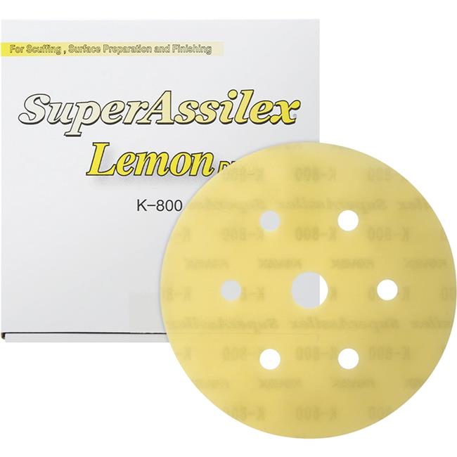 Eagle Abrasives EGA-193-1539 6 in. Lemon K-800 Super Assilex Dustless Discs -...