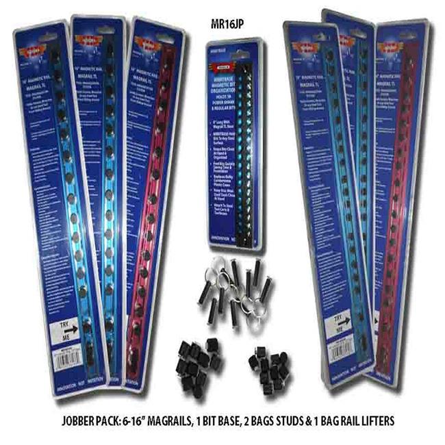VIM Tools VIM-MR16JP 16 in. Magrail Jobber 10 Piece