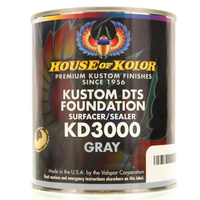 WTD HOK-KD3000-Q01 1 qt. Kustom DTS Foundation Surfacer Sealer Gray